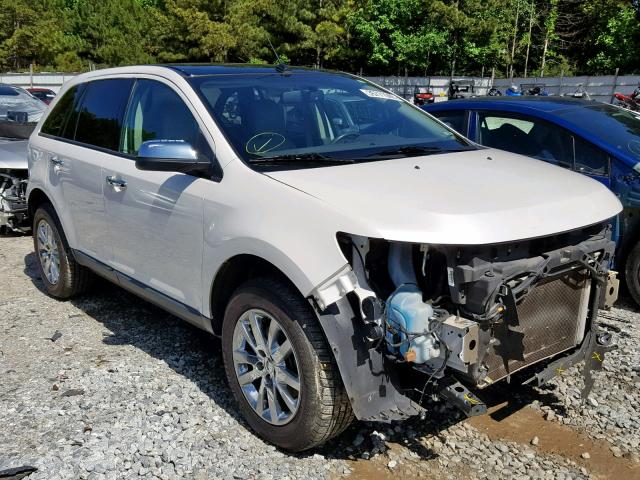 2FMDK3JC9DBA97107 - 2013 FORD EDGE SEL WHITE photo 1