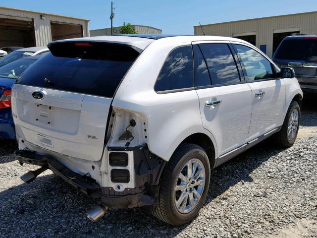 2FMDK3JC9DBA97107 - 2013 FORD EDGE SEL WHITE photo 4