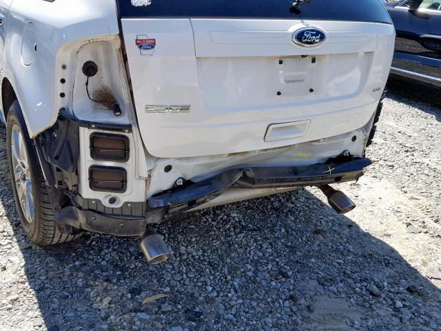 2FMDK3JC9DBA97107 - 2013 FORD EDGE SEL WHITE photo 9