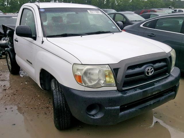 5TENX22N27Z394827 - 2007 TOYOTA TACOMA WHITE photo 1