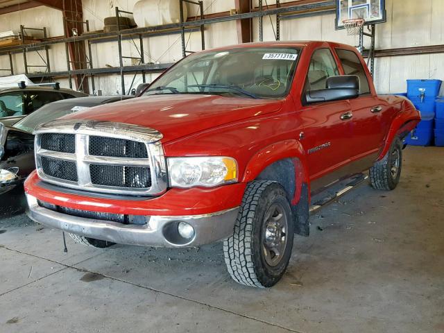 3D7KU28C44G219347 - 2004 DODGE RAM 2500 S წითელი ფოტო 2