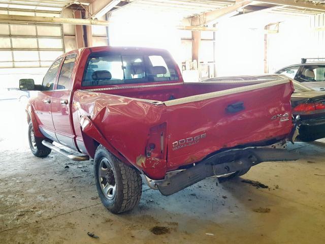 3D7KU28C44G219347 - 2004 DODGE RAM 2500 S წითელი ფოტო 3