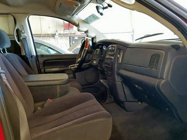 3D7KU28C44G219347 - 2004 DODGE RAM 2500 S წითელი ფოტო 5
