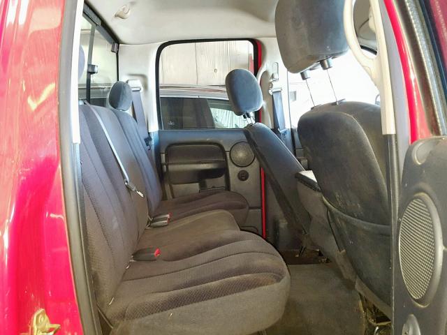 3D7KU28C44G219347 - 2004 DODGE RAM 2500 S წითელი ფოტო 6