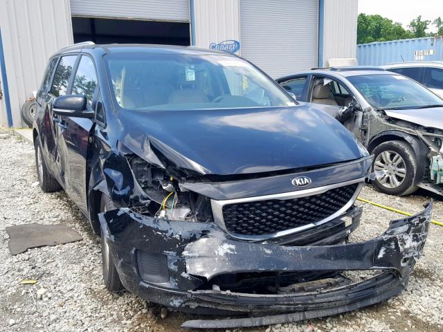 KNDMB5C16G6084166 - 2016 KIA SEDONA LX BLACK photo 1