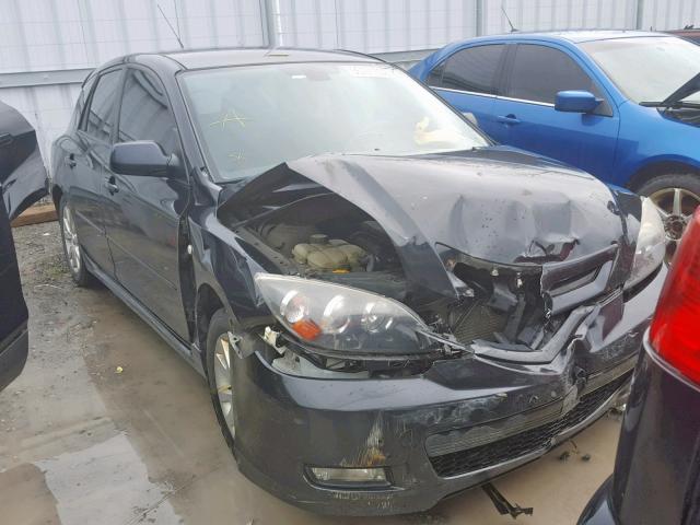 JM1BK343371720132 - 2007 MAZDA 3 HATCHBAC BLACK photo 1