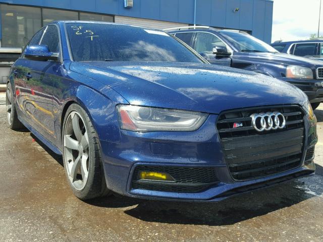 WAUKGAFL5EA018942 - 2014 AUDI S4 PRESTIG BLUE photo 1