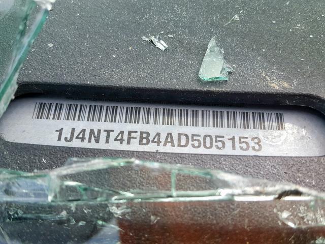 1J4NT4FB4AD505153 - 2010 JEEP COMPASS SP 银色 照片 10