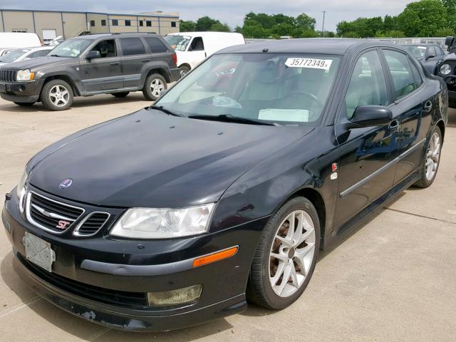 YS3FD46YX71130383 - 2007 SAAB 9-3 2.0T BLACK photo 2