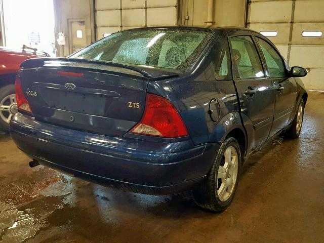 1FAFP383X3W194257 - 2003 FORD FOCUS ZTS BLUE photo 4