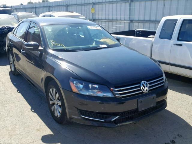 1VWAP7A35DC014995 - 2013 VOLKSWAGEN PASSAT S BLACK photo 1