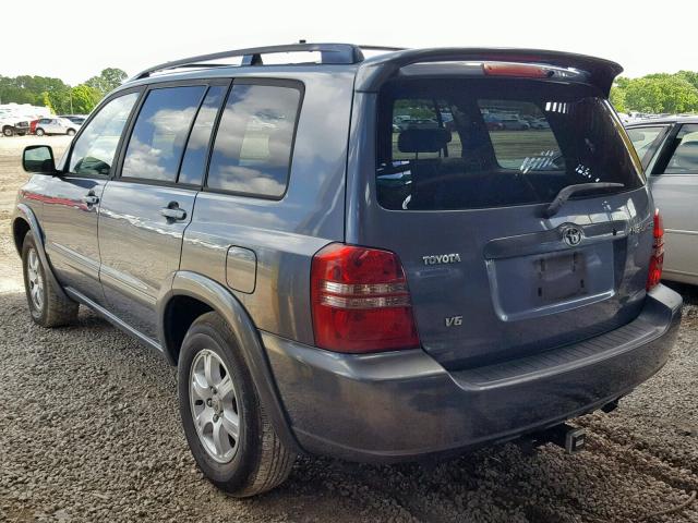 JTEGF21AX30098972 - 2003 TOYOTA HIGHLANDER GRAY photo 3