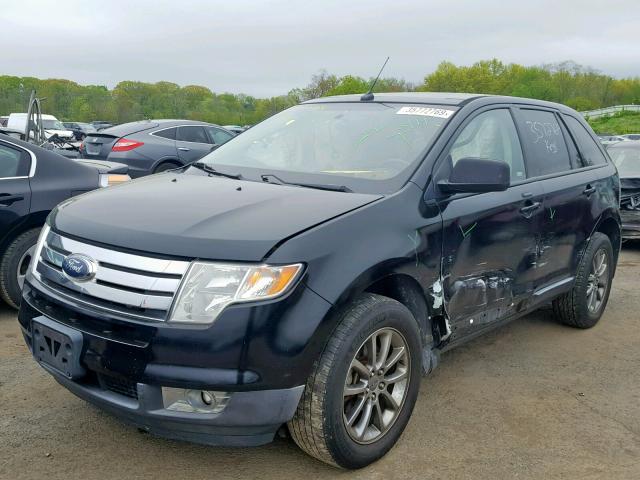 2FMDK48C38BB45573 - 2008 FORD EDGE SEL BLACK photo 2