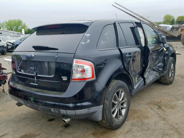 2FMDK48C38BB45573 - 2008 FORD EDGE SEL BLACK photo 4