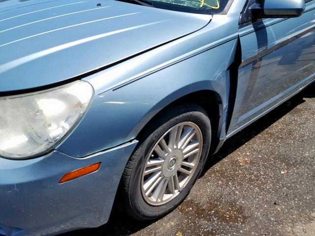 1C3LC55D19N544430 - 2009 CHRYSLER SEBRING TO BLUE photo 9