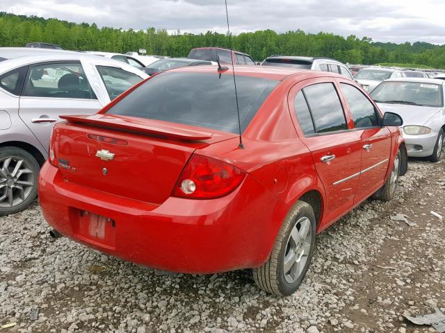 1G1AD5F51A7157563 - 2010 CHEVROLET COBALT 1LT RED photo 4