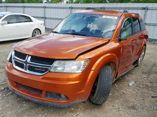 3D4PG1FG8BT513252 - 2011 DODGE JOURNEY MA ORANGE photo 2