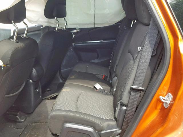 3D4PG1FG8BT513252 - 2011 DODGE JOURNEY MA ORANGE photo 6