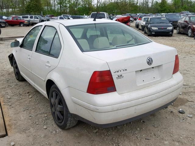 3VWRK29M51M058698 - 2001 VOLKSWAGEN JETTA GL WHITE photo 3