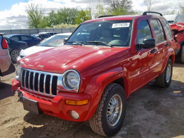 1J4GL58K53W613185 - 2003 JEEP LIBERTY LI RED photo 2