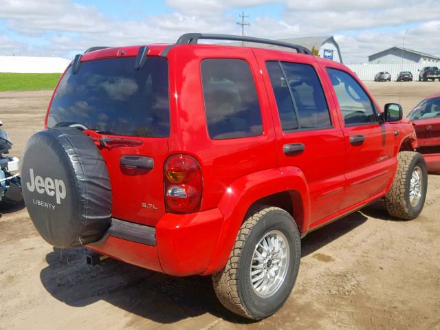 1J4GL58K53W613185 - 2003 JEEP LIBERTY LI RED photo 4