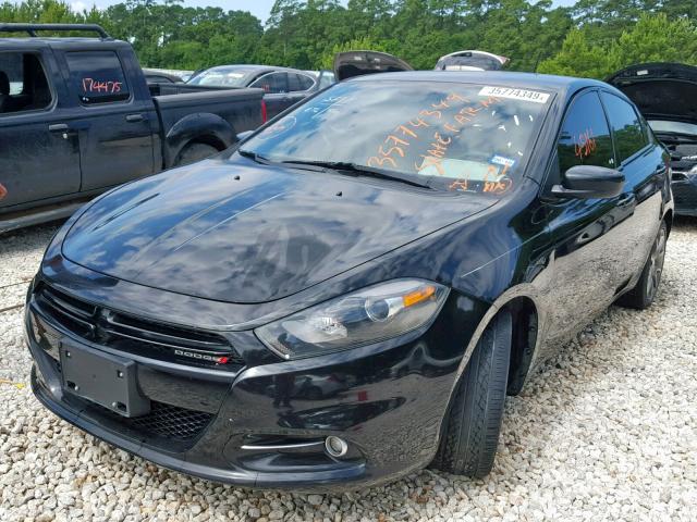 1C3CDFBB2ED860098 - 2014 DODGE DART SXT BLACK photo 2