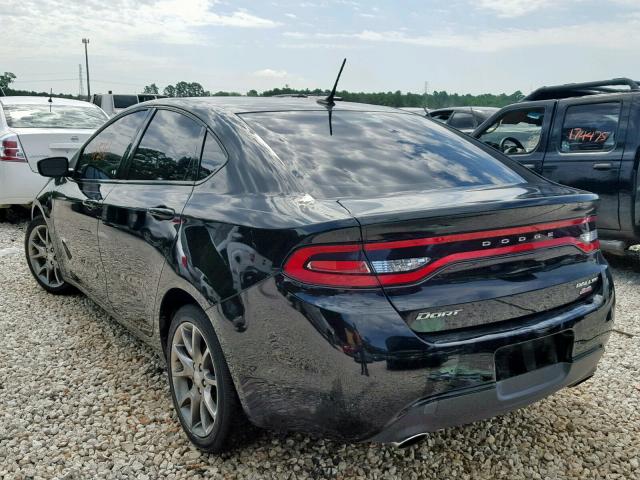 1C3CDFBB2ED860098 - 2014 DODGE DART SXT BLACK photo 3