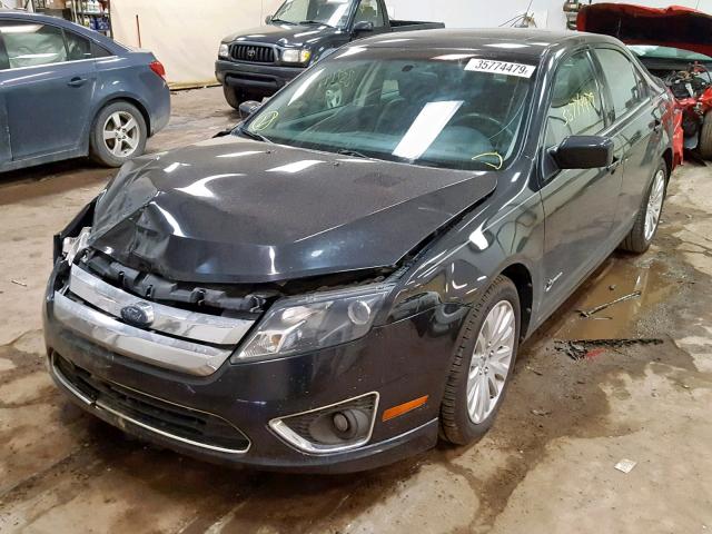 3FADP0L39AR231831 - 2010 FORD FUSION HYB BLACK photo 2