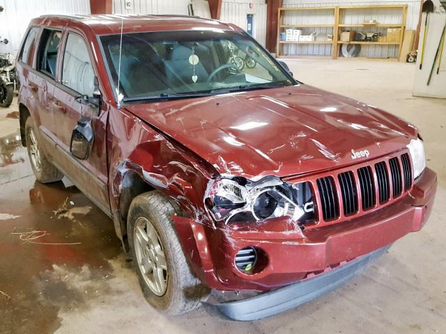 1J8GR48K17C662317 - 2007 JEEP GRAND CHER BURGUNDY photo 1