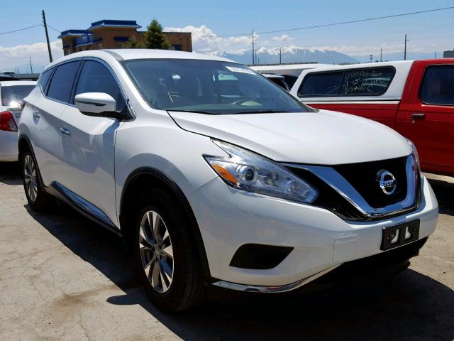 5N1AZ2MH8GN130574 - 2016 NISSAN MURANO WHITE photo 1