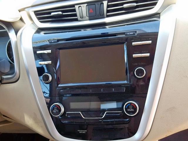 5N1AZ2MH8GN130574 - 2016 NISSAN MURANO WHITE photo 9