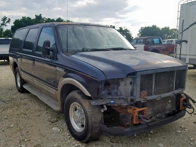 1FMNU42F8YED63403 - 2000 FORD EXCURSION BLUE photo 1