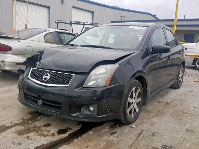 3N1AB6AP6CL672636 - 2012 NISSAN SENTRA 2.0 BLACK photo 2