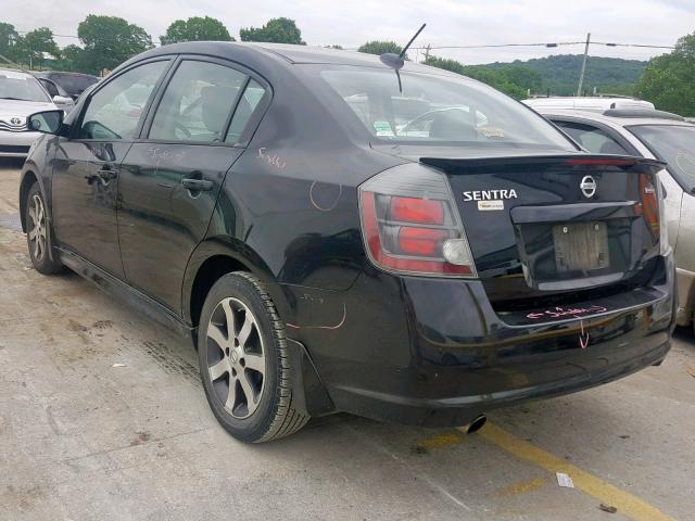 3N1AB6AP6CL672636 - 2012 NISSAN SENTRA 2.0 BLACK photo 3