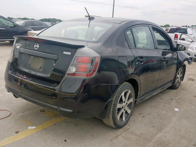 3N1AB6AP6CL672636 - 2012 NISSAN SENTRA 2.0 BLACK photo 4