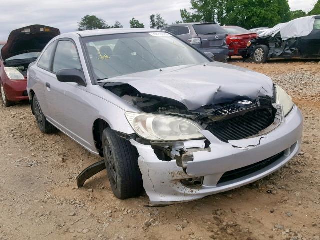 1HGEM22115L067208 - 2005 HONDA CIVIC DX V SILVER photo 1