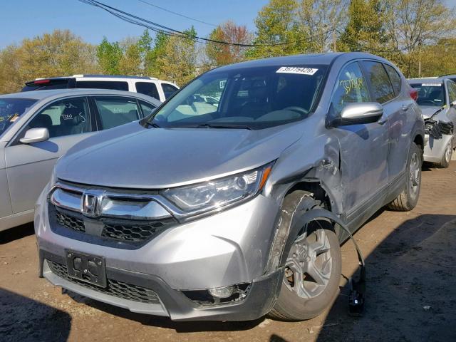 7FARW2H82JE025873 - 2018 HONDA CR-V EXL SILVER photo 2