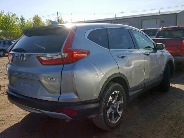 7FARW2H82JE025873 - 2018 HONDA CR-V EXL SILVER photo 4