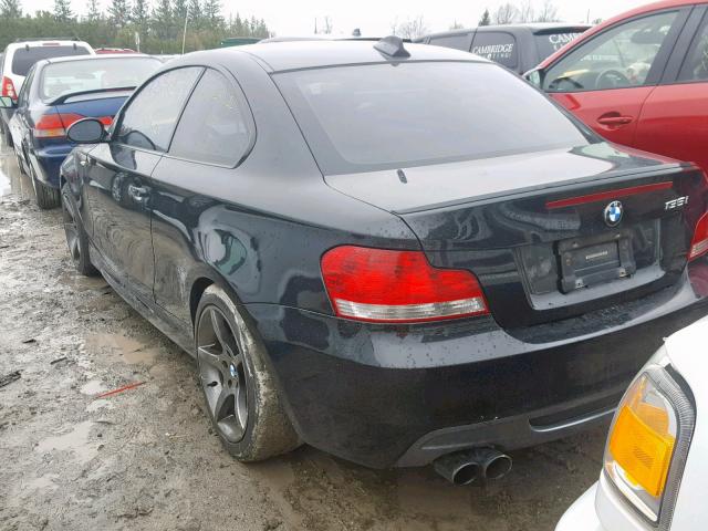 WBAUC73509VK80315 - 2009 BMW 135 I BLACK photo 3