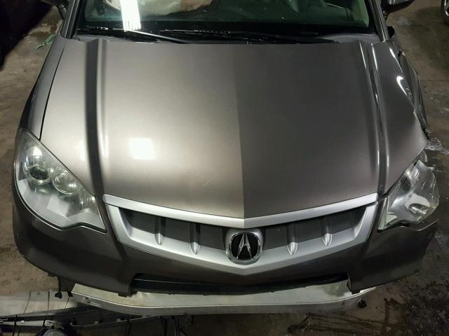 5J8TB18268A010073 - 2008 ACURA RDX GRAY photo 7