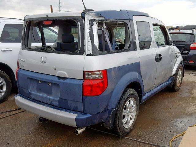 5J6YH28626L000907 - 2006 HONDA ELEMENT EX SILVER photo 4