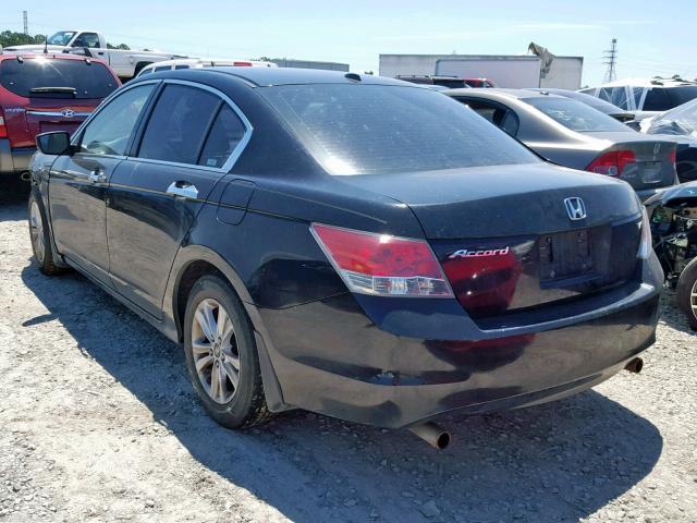 1HGCP36888A081117 - 2008 HONDA ACCORD EXL BLACK photo 3