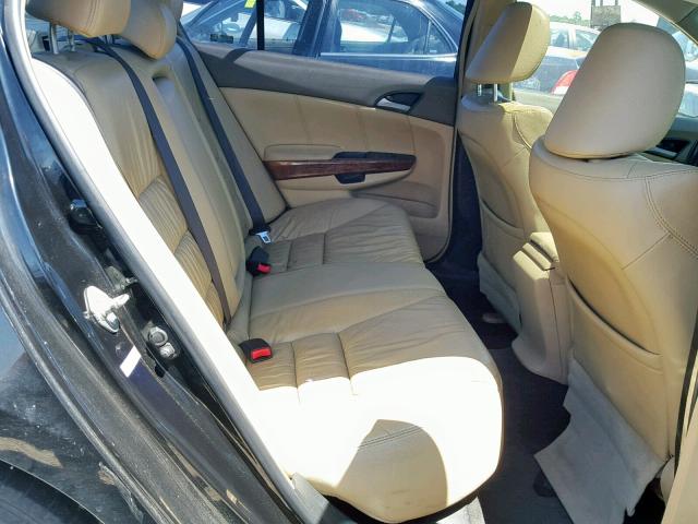 1HGCP36888A081117 - 2008 HONDA ACCORD EXL BLACK photo 6