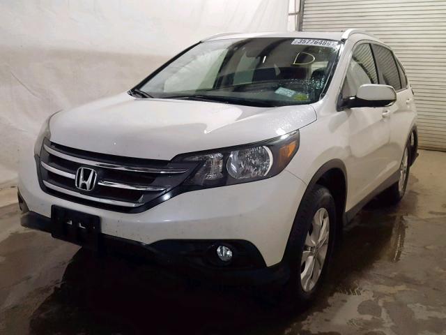 5J6RM4H73EL062982 - 2014 HONDA CR-V EXL WHITE photo 2