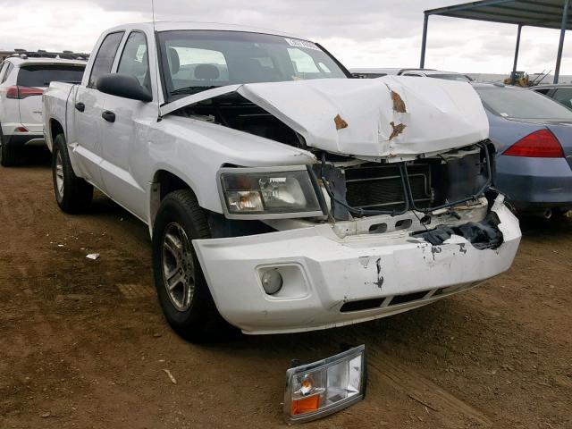 1D7CE3GK9AS166021 - 2010 DODGE DAKOTA SXT WHITE photo 1