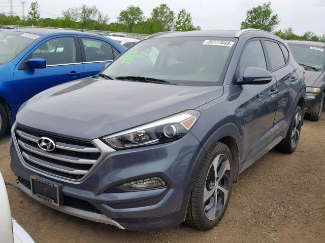 KM8J3CA28HU314296 - 2017 HYUNDAI TUCSON LIM CHARCOAL photo 2