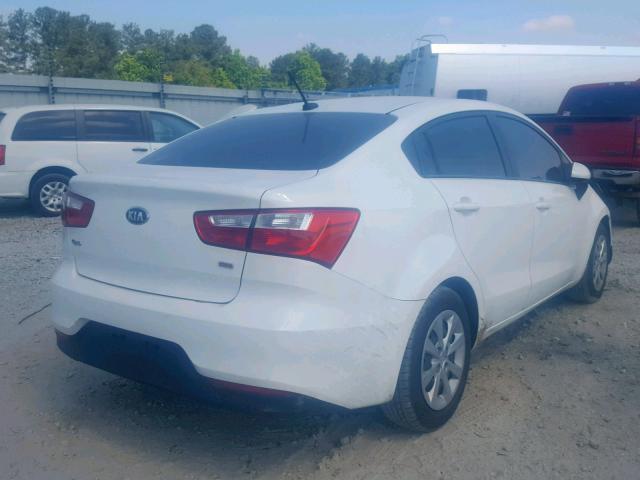 KNADM4A39H6028715 - 2017 KIA RIO LX WHITE photo 4