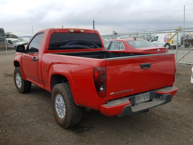 1GCDT249388192007 - 2008 CHEVROLET COLORADO L RED photo 3