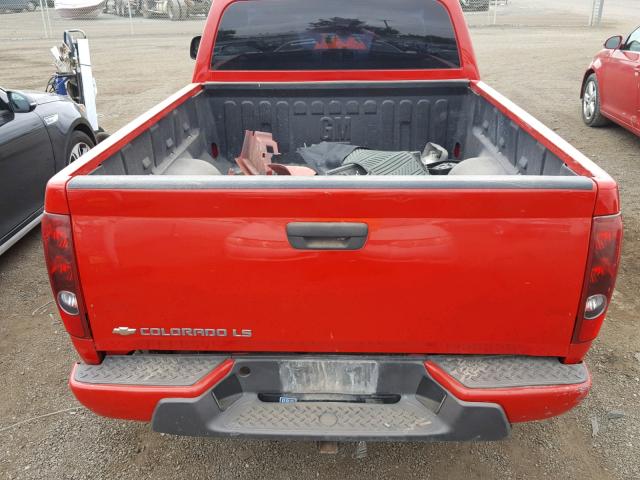 1GCDT249388192007 - 2008 CHEVROLET COLORADO L RED photo 6