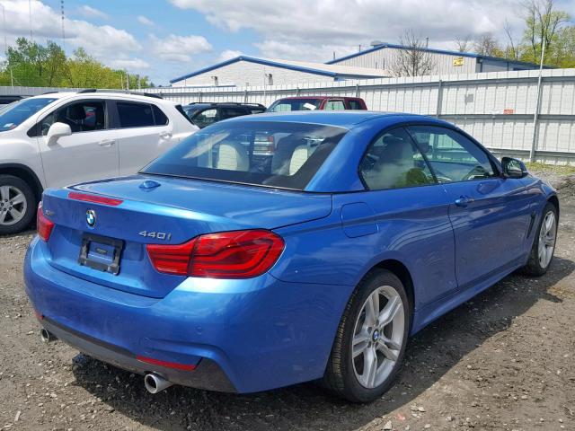 WBA4Z7C56JED47795 - 2018 BMW 440XI BLUE photo 4